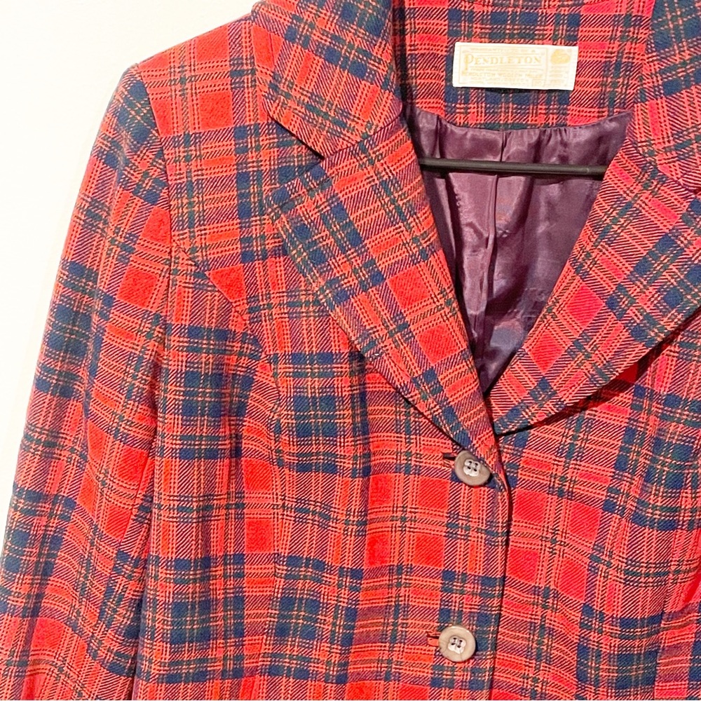 Vintage Pendleton Women's Medium Checked Wool Jac… - image 2